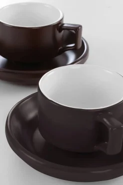 THELMA kaffekop med sidetallerken 2-pak