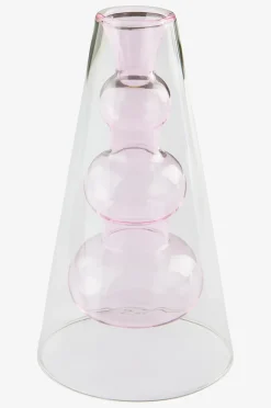 TILO PINK glasvase højde 18 cm